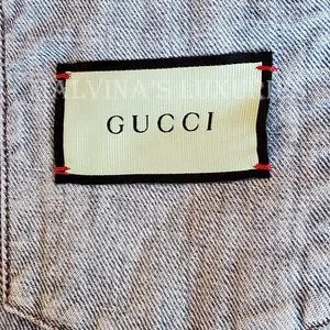 GUCCI★LES POMMES APPLE EMBROIDERED APPLIQUE DENIM JACKET Gucci | Jackets & Coats | Gucci Jacket Les Pommes Apple